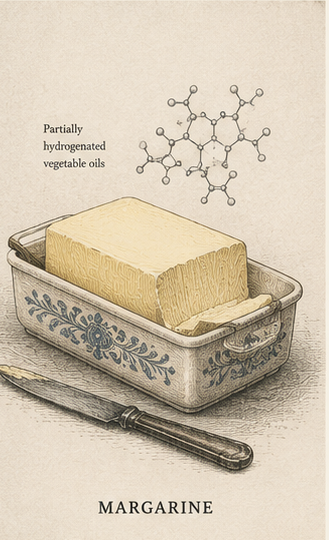 Margarine sentiment market illustration